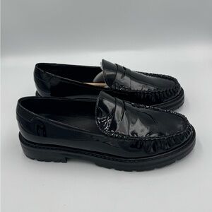 Black Patent Leather Loafers Steve Madden Women’s 8.5 New No Box